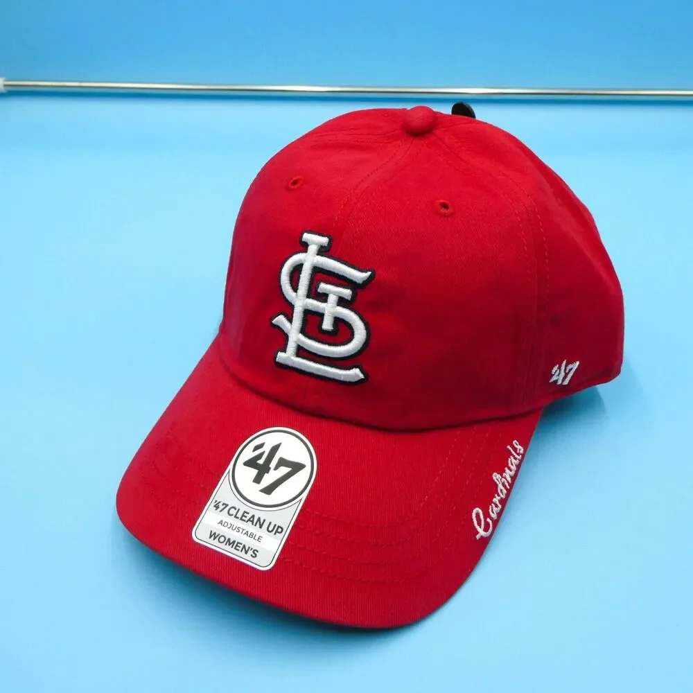 '47 Brand St. Louis Cardinals Hat Womens Red‎ Strap Baseball Cap MLB Sports New